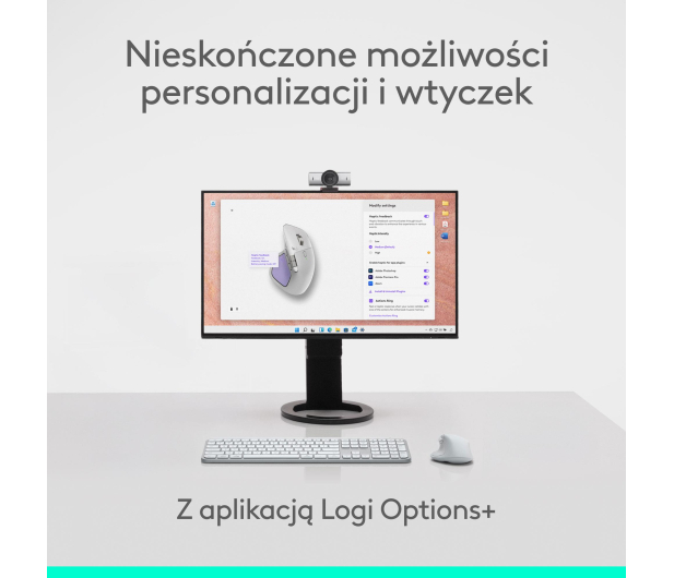 LOGITECH MX Master 4 for Mac Jasnoszary 910-007576 - 1365781 - zdjęcie 8